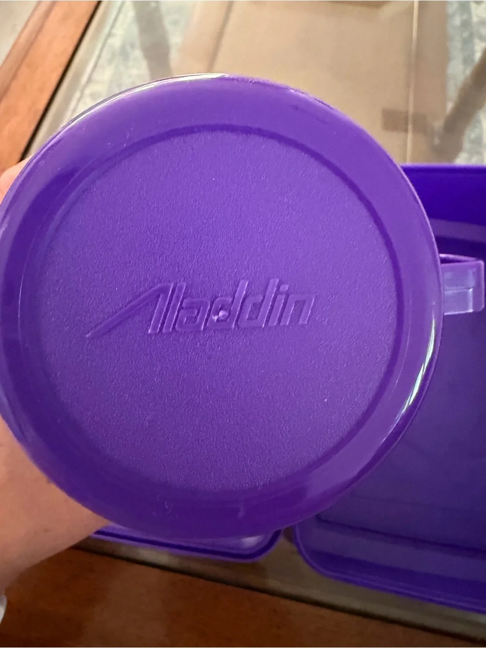 Vintage 1991 Disney Aladdin Beauty and the Beast Lunch Box with Thermos.